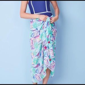 STELLA & DOT MODAL SAILBOAT SUMMER SHEER WRAP SCARF